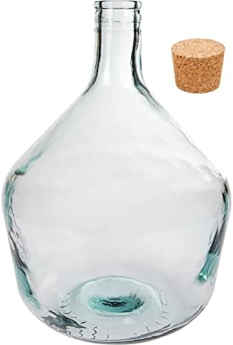 lilawelt24 10 L Glasballon Weinballon Glas Flasche Wasserflasche Gäreimer Glasgärballon, Flasche, Glasflasche, Gallone