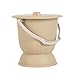 Generic Portable Bedpan with Lid for Children, 4.5L Commode Bucket, Yellow