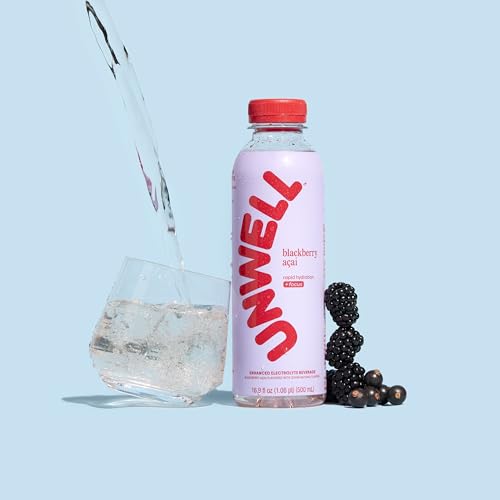 Image of Unwell Hydration Blackberry Acai Electrolyte Drink, 12 Pack, 16.9 fl oz