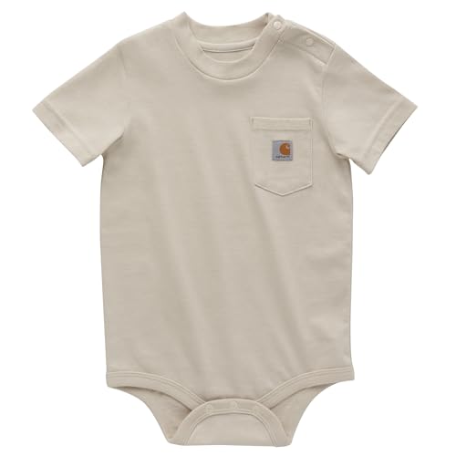 Image of Carhartt Unisex Baby Short-sleeve Bodysuit With Pocket