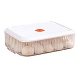 Pizza-Teig-Proofing-Box, 12 x 9 x 4 Zoll stapelbares und Nicht-Stick-Brotbox mit Datum aufgenommen, Plastik-Eierbehälter mit Deckel, gefrorenem und auftauten Kühlschrank-Lagerbehältern für Zuhau