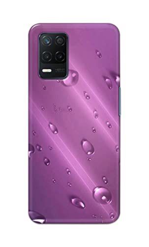 Image of PRINTFIDAA Water Bubbles in Lilac Background Printed Designer Hard Back Case Cover for Realme 8 5G / Realme Narzo 30 5G -(SF) MVN1005