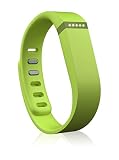 Fitbit Flex - Pulsera de actividad y sueño inalámbrica unisex (con indicador led y podómetro), color lima, talla S / L