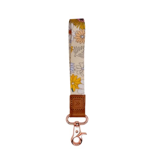 Thread Wallets Wrist Lanyard Strap for Men & Women KeyChain Wristlet Wristlet Keychain for Badge Wallet and Phone Wrist Strap Wristlet Strap for ID Badge (Blossom)