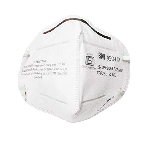 3M 9504IN FFP2 White Particular Respirator - Pack of 100 (B096G3RLGN) Amazon Price History, Amazon Price Tracker