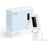 Ring Pan-Tilt Indoor Camera | Plug-In Pet Security Camera | 360 pan & 169 tilt coverage, Manual Privacy Cover, HD video, Two-Way Talk, Wi-Fi | 30-day free trial of Ring Subscription Plan