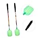 SUPVOX 2pcs Portable Fishing Bait Spoon with Telescopic Pole Stainless Steel Bait Thrower for Outdoor Fishing Easy to Transport and Replace