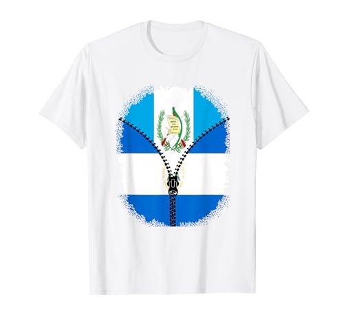 Bandera de Guatemala Nicaragua, cremallera guatemalteca nicaragüense Camiseta