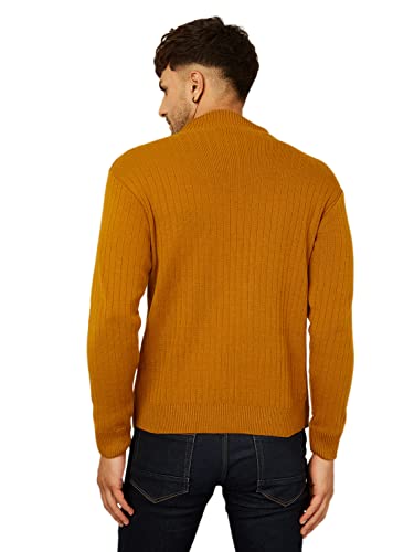Kvetoo Men High Neck Full Sleeve Winter Woolen Sweater