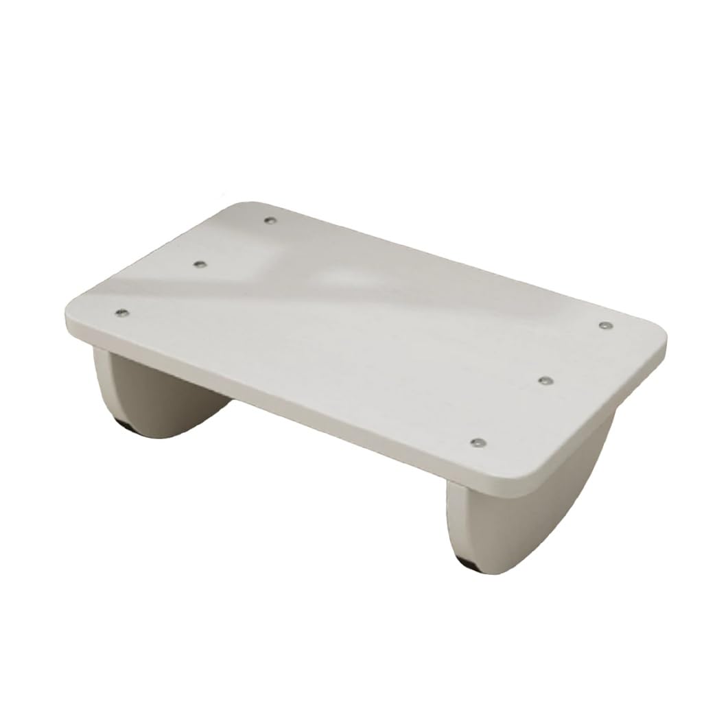 Ergonomische Fußstütze Unter Dem Schreibtisch For Das Büro,Umklappbare Fußstütze For Den Bürotisch, Verbesserung Der Körperhaltung, Maximale Belastung 150 Kg, For Bürostuhl(White,34.5x24x14cm)