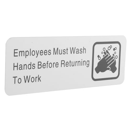 iplusmile Letrero Informativo Para Lavado De Manos Fácil Instalación Señal Para Restaurantes y Negocios Recordatorio Para Empleados