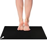 Earthing Foot pad Grounding Computer Mouse Mat,Reduce Pain and Inflammation, Reconnect to The Earth EMF Recovery,39x11.7 inches Fits for Better Working