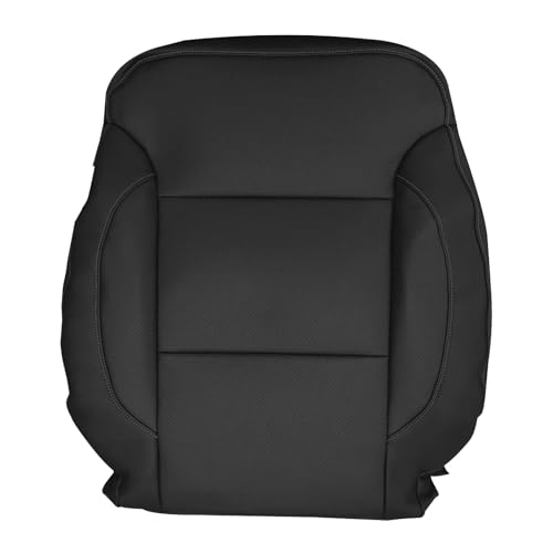 BuliBoao Driver Top Lean Back Seat Cover Replacement Perforated Fits for Chevy Silverado GMC Sierra 1500 2500 3500 2015-2019 (Also for Passenger Side)