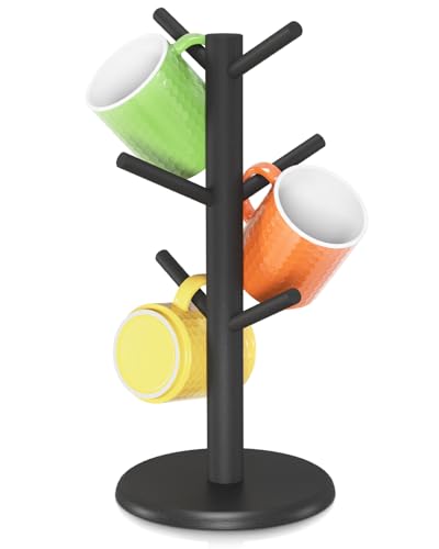 EsLuker.ly Mug Holder Tree, Bamboo Coffee Cup Display Rack with