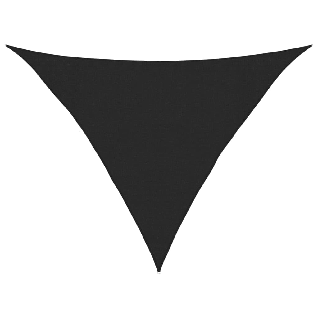 vidaXL Sunshade Sail 160 g/m² Black 3.5x3.5x4.9 m HDPE — image 1