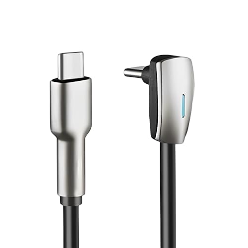 Tesheer USB C to USB C Fast Charging Cable for Tesla Model 3 Model Y Model S Model X Cybertruck Accessories 90 Degree Type C Cord Charger Fit for iPhone 15/16/17 Pro/Plus/Max Android Phones Sansumg