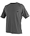 O'Neill Wetsuits UV Sun Protection Mens 24-7 Tech Short Sleeve Crew Sun Shirt Rash Guard, Graphite, 3X-Large