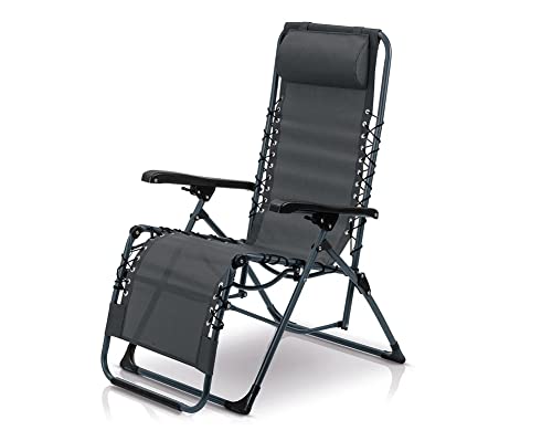 Workzone Florabest Relaxsessel mit Kopfkissen Sonnenliege Hochlehner Garten...