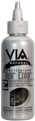VIA Natural Color Semipermanente #130 Negro Azabache 4 oz. miniatura 1