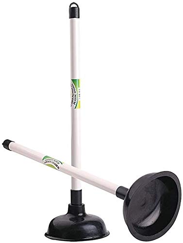 Lsmaa Heavy Duty Rubber Sink Toilet Drain Bath Plunger Unblocker Bathroom Kitchen