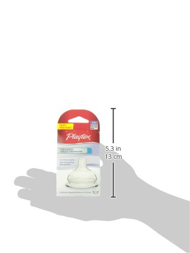 Miniatura 6 de Playtex - Pezón de tamaño completo, flujo medio, 2 unidades