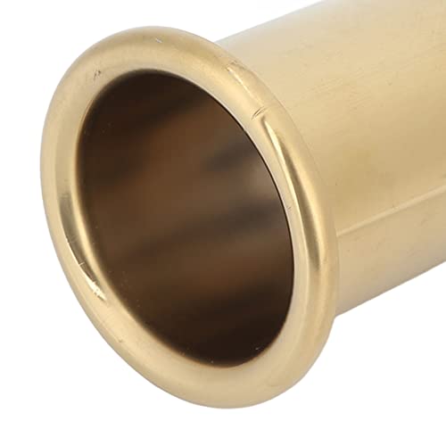 Close-up view of the top rim of the Sonew Stainless Steel Hair Dryer Holder, highlighting its smooth finish.