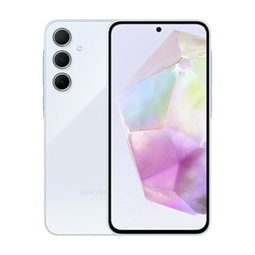 Smartphone Samsung Galaxy A35 5G (128GB/ 6GB/ Cam Tripla até 50MP/ Selfie 13MP/ Tela SuperAMOLED 6.6 120Hz) Azul Claro