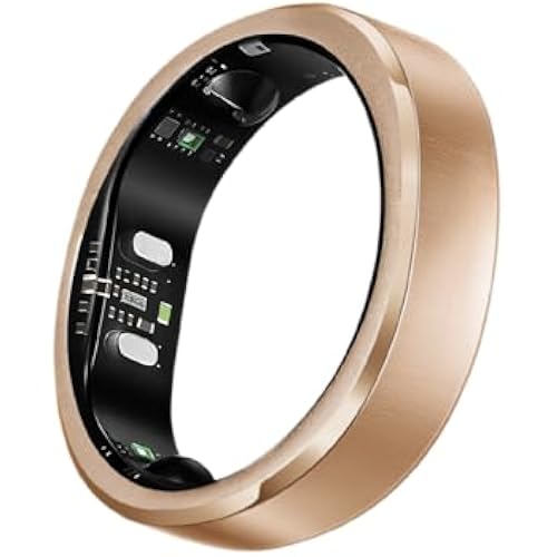 RingConn Gen 3 Smart Ring - Vascular Trends(Size 11, Brushed Rose Gold)
