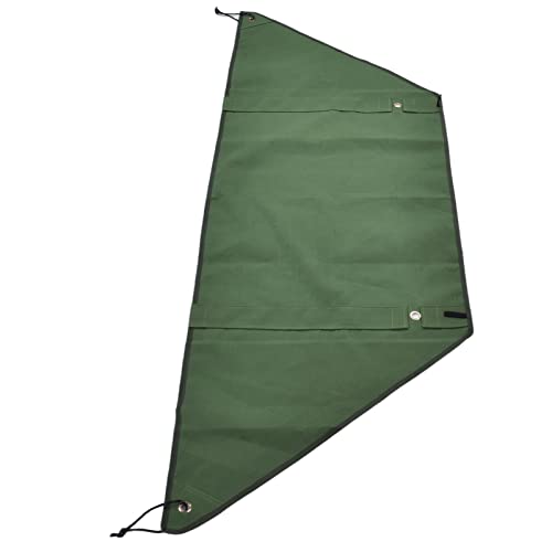 BORDSTRACT Folding Stove Windscreen, Fireproof Canvas Gas Burner Windshield, Portable Camping Windbreaks with Support Rods for Alcohol Stoves Grill BBQ Outdoor Picnic