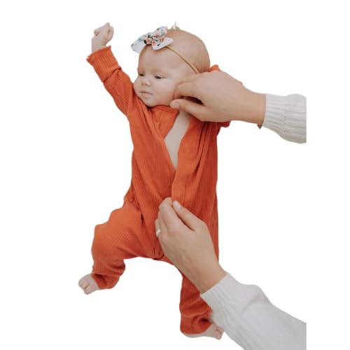 Image of MagnaWeave Magnetic Closure Baby Romper Boy/Girl, sizes 0-3m to 18-24m