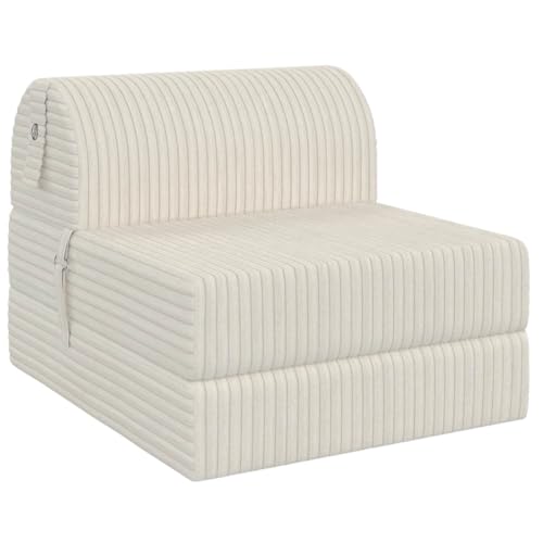 IDMarket - Chauffeuse Paloma en Velours côtelé Beige
