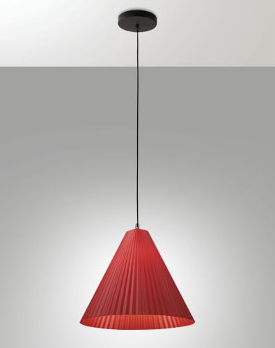 Suspension conique bordeaux : le luminaire moderne pour sublimer un plafond terne - 2