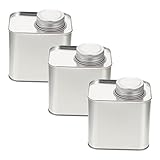 DECORNIJIA 3 piezas Botes de Hojalata con Tapa Hermética para Almacenamiento de Café Té y Especias de Unidades Diseño Práctico y Duradero para Conservar Frescura y Humedad