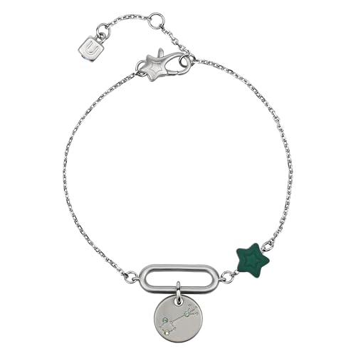 THUN - Bracciale con stella e pendente 'Scorpione'- metallo e ceramica - Collezione Dedicato a te - 16 + 3 cm