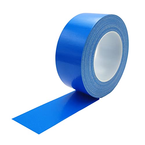 Image of Duct Tape, Industrial Grade Multi-Purpose Blue Duct Tape 2 Inches x 55 Yards Blue Tape, Heavy Duty, Waterproof, Tear by Hand, No Residue, for Home Improvement, Repairs, Projects (Blue)