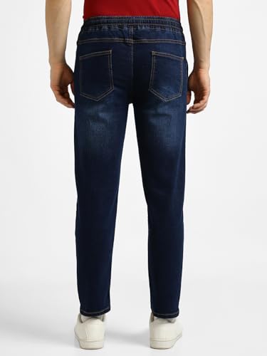 Image of Urbano Fashion Men's Regular Fit Mid Rise Washed Jogger Jeans Stretchable