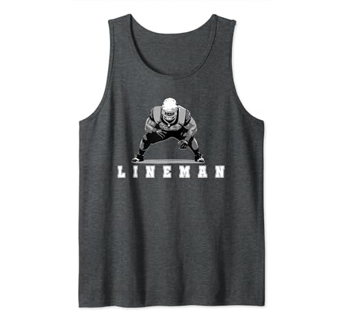 LINEMAN - Vintage Football Offensive Defensive Lineman Camiseta sin Mangas