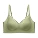 Sculpted Minimizer Bra Jelly Bras for Women Fashion Padded Push up Bra Full Coverage Wireless Seamless Comfortable Soft Womens Bralettes Green