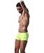 MIZOK Men's Swim Trunk Swimwear Quick Dry Bathing Suit Board Short Sexy Boxer Brief with Drawstring Yellow XL