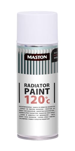 Maston Laque en spray pour radiateur - 400 ml - Blanc satiné
