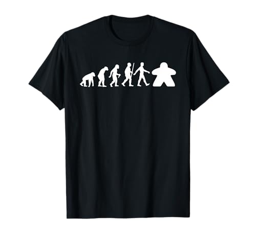Divertido diseño de Meeple para hombres y mujeres Meeple Evolution Lovers Camiseta