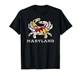 This is a cool trendy Maryland shirt for men, women and kids. This shirt features all things good about Maryland Clothing: the blue crab, the flag and the word Maryland. If you love MD then this is the shirt for you. Perfect Christmas or birthday gif...