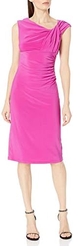 فستان سهرة قصير من مارينا مع فستان سهرة بتصميم ملتف