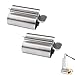 Ylinwtech 2 sztuki wyciskacz do tubek ze stali nierdzewnej, do pasty do zębów, kosmetyków, włosów, kremów do butów, łazienki (srebrny)