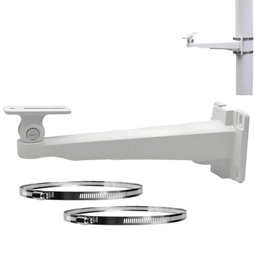 CTXSumTec 10.6" CCTV Security Camera Wall Pole Mounting Loop Bracket,Arm Support Monitoring Pole Hoop Bracket Surveillance Camera Wall Mounted/Pole Mounted for CCTV Security Camera PTZ Dome