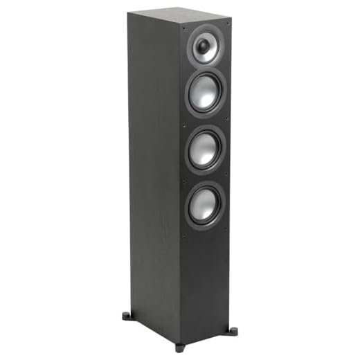 ELAC Uni-Fi 2.0 UF52 Floorstanding Speaker (Each), Black (UF52-BK)