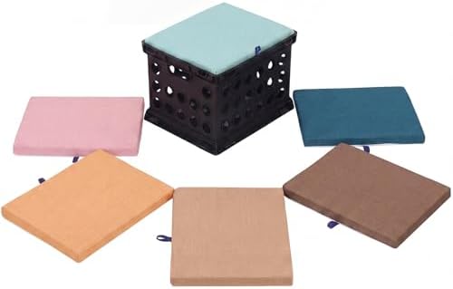 Weysat 6 Pcs Crate Seat Cushions for Classroom 1.18" Thick Square...