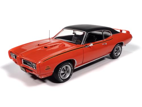 Modelo a escala 1:18 Coche 1969 GTO Judge Rojo miniatura 2