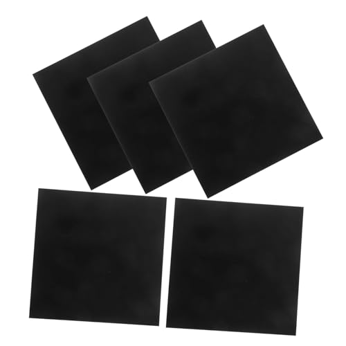 KICHOUSE 5 Pcs Sheet Aluminum Plate for Crafting Black Industrial Aluminum Plate Metal Plate DIY Crafting Aluminum Plate Aluminum