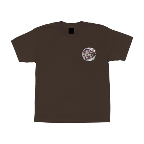 SANTA CRUZ Wave Dot S/S Midweight T-Shirt Dk Chocolate Sm Youth2